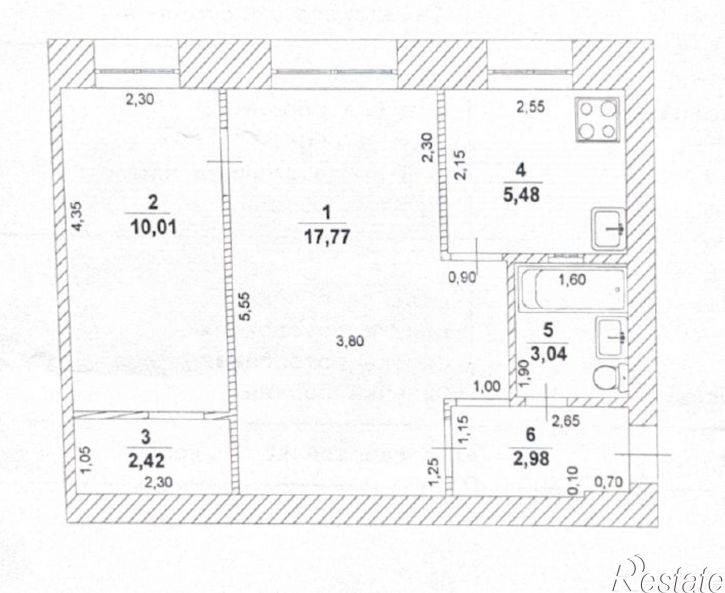 2-комн квартира Заводской проезд, 16/16,  д. 16/16
