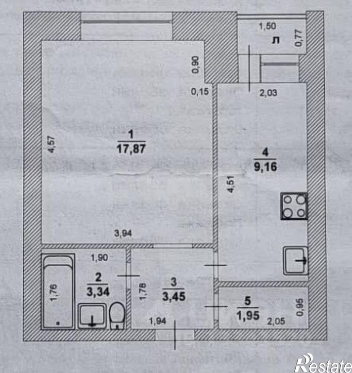 1-комн квартира проспект Нариманова, 83,  д. 83