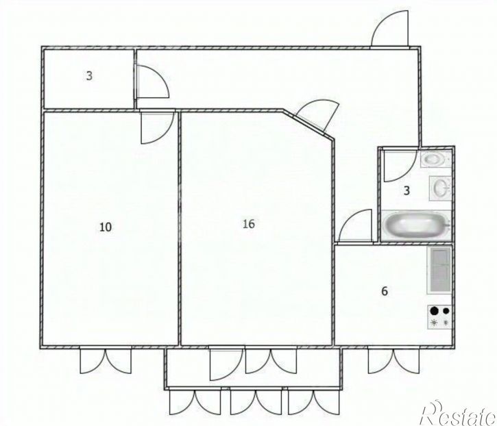 2-комн квартира Пионерская улица, 18,  д. 18