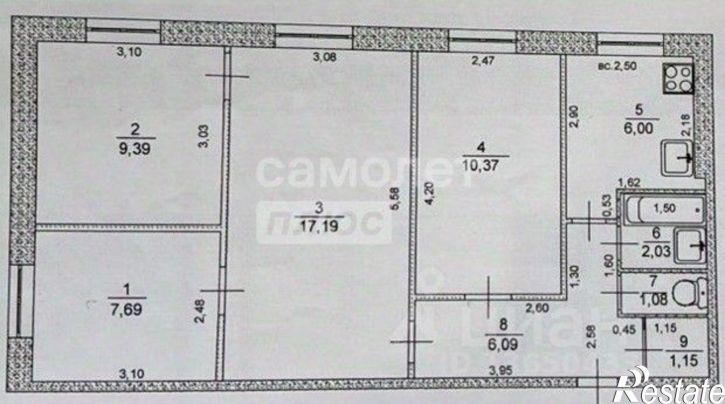 4-комн квартира Рабочая улица, 1,  д. 1