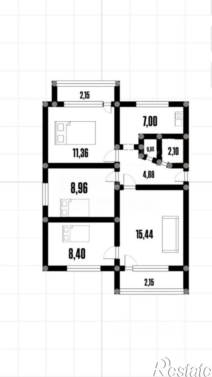 4-комн квартира Хрустальная улица, 42,  д. 42