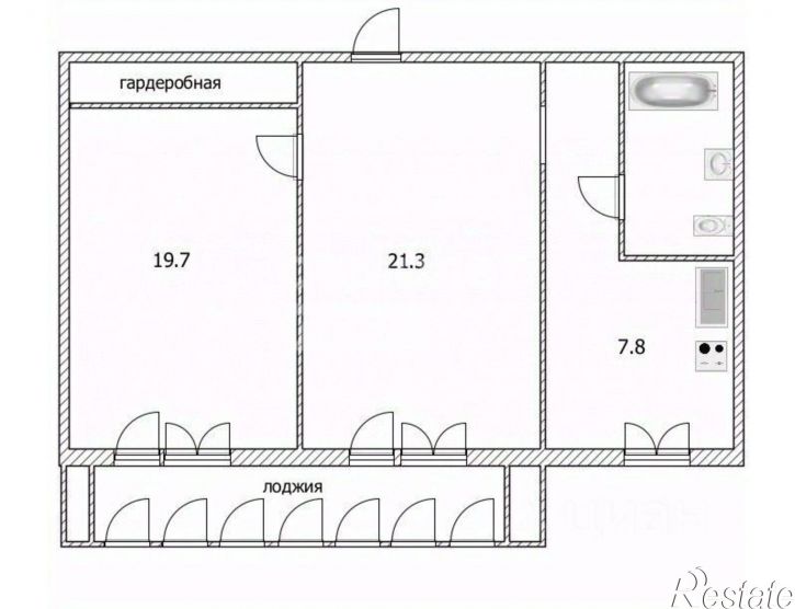 2-комн квартира ул Аблукова, 97,  д. 97