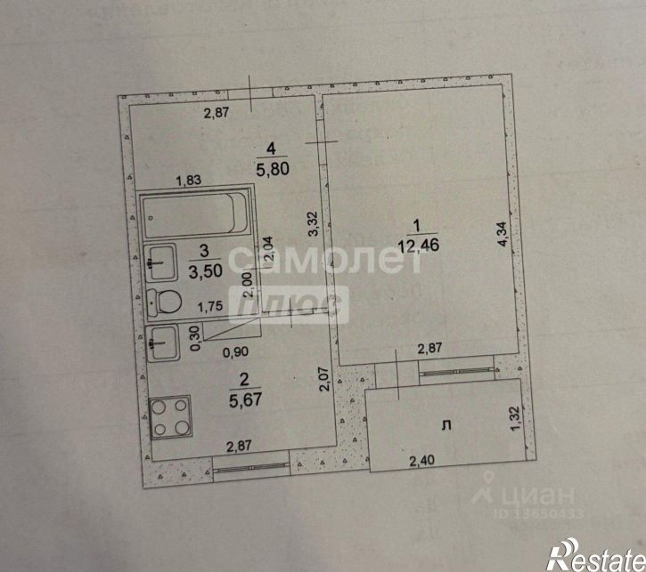 1-комн квартира пр-кт Созидателей, 80,  д. 80