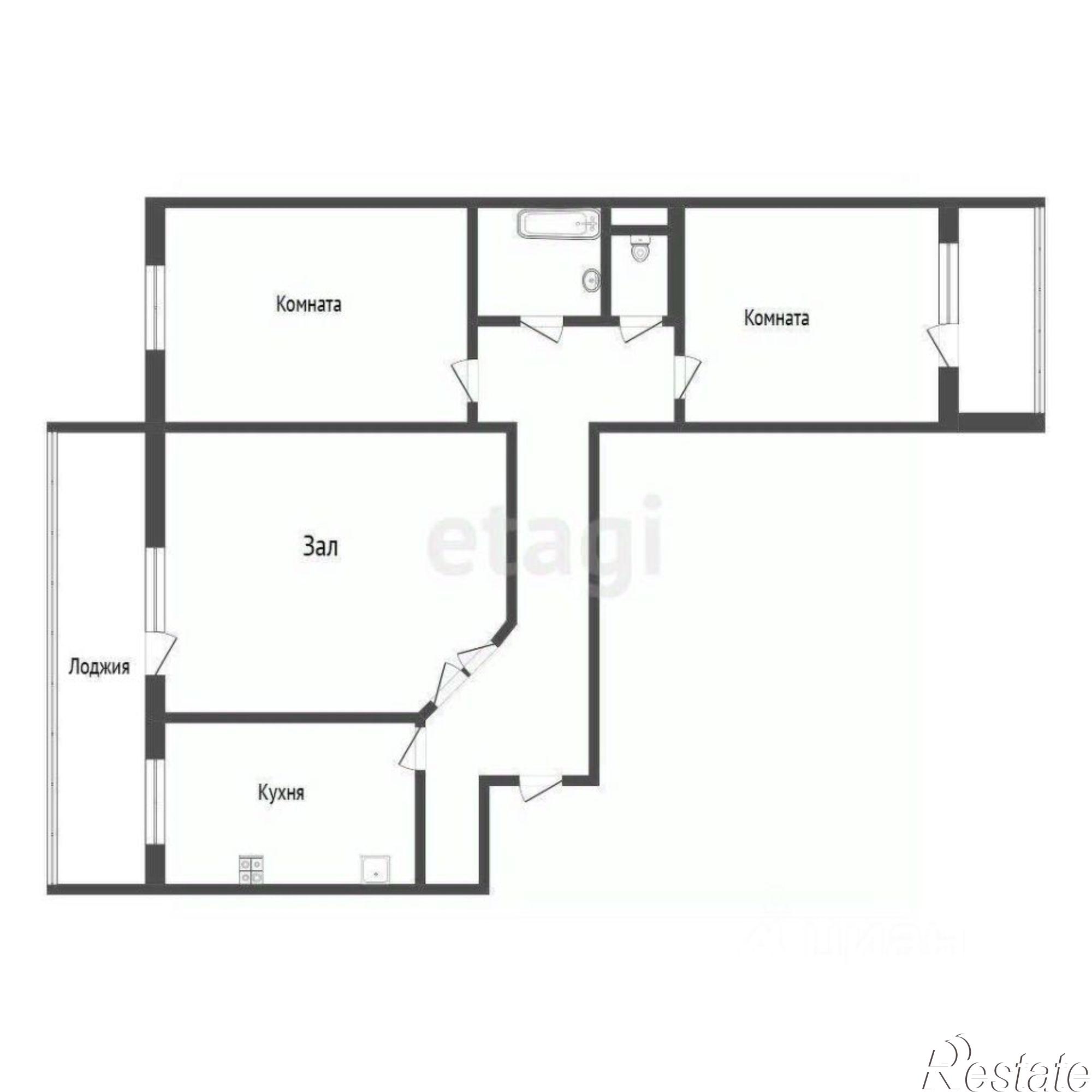 Купить комнату за 2 000 000 рублей на проспект Туполева, 10