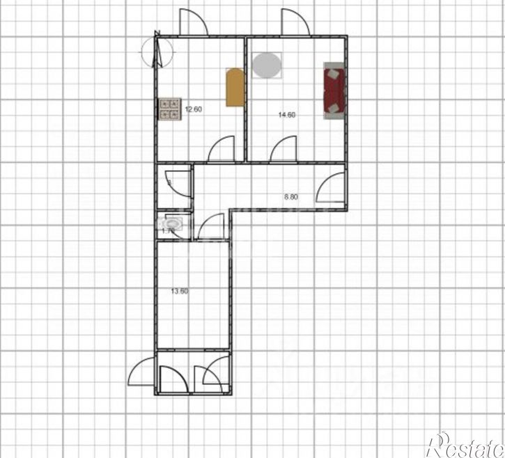 2-комн квартира Камышинская улица, 89Б,  д. 89Б