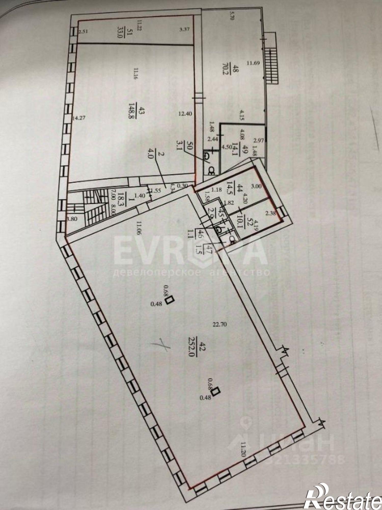 Купить торговое помещение за 70 000 800 рублей на улица Гончарова, 28