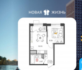 2-комн, 31кв м, этаж 18/24 улица Александра Невского, 4А к1