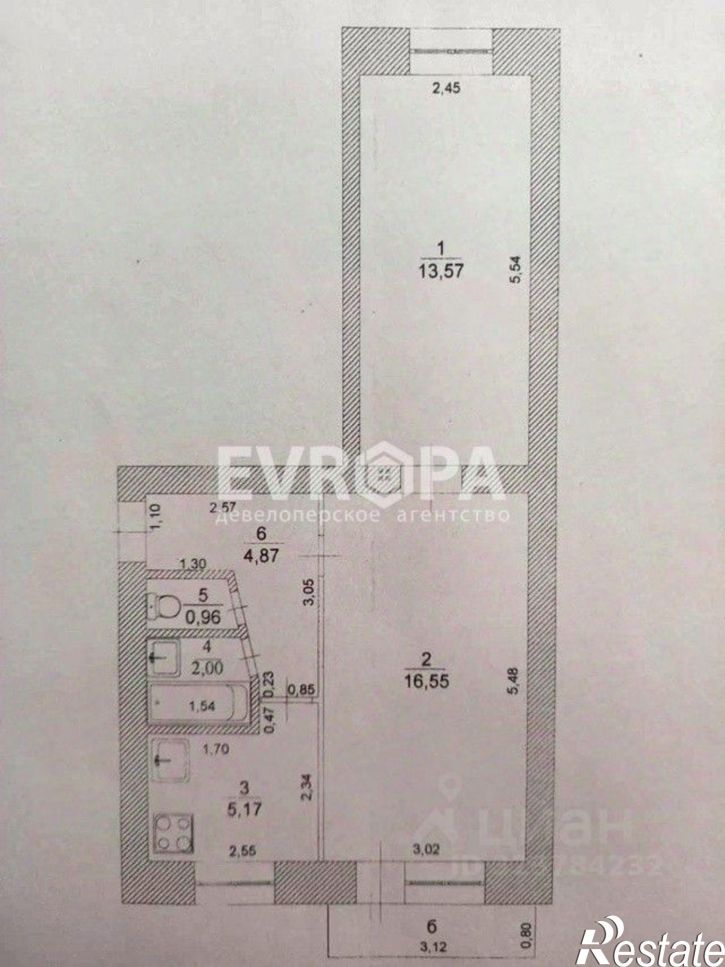 2-комн квартира Краснопролетарская улица, 20,  д. 20
