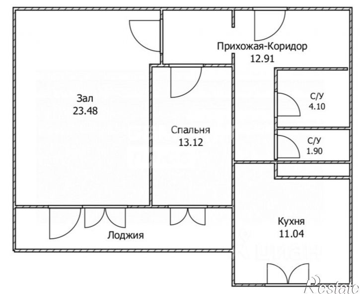 2-комн квартира ул Железнодорожная, 2В,  д. 2В
