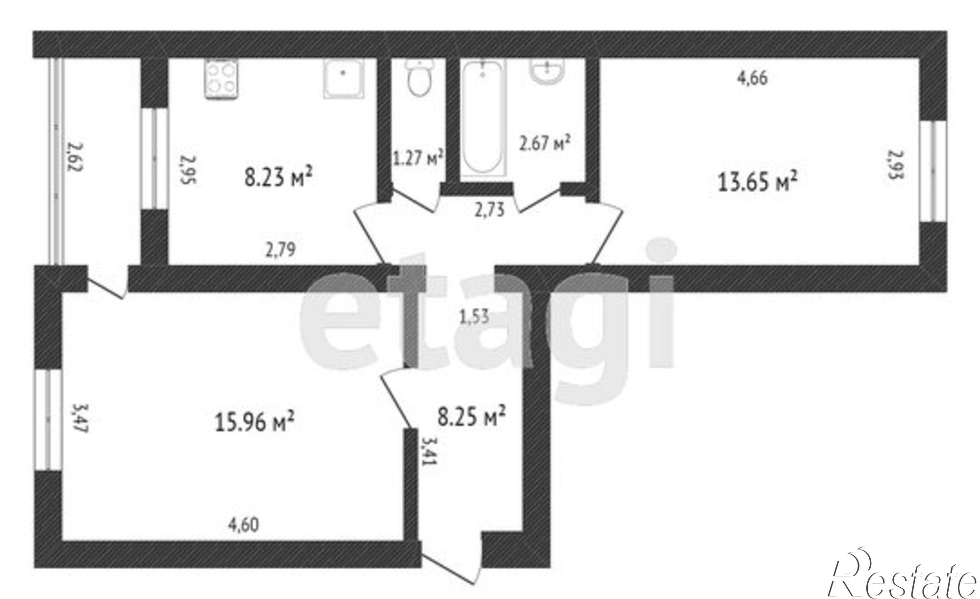Купить квартиру за 3 700 000 рублей на ул Рябикова, 112