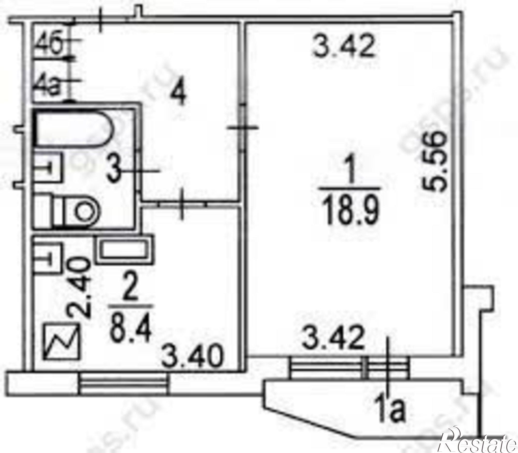 Купить квартиру за 3 600 000 рублей на улица Державина, 12