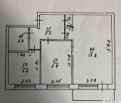 2-комн, 40кв м, этаж 4/5 улица Пушкарёва, 40