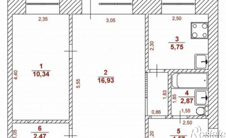 2-комн квартира ул Гончарова, 18,  д. 18