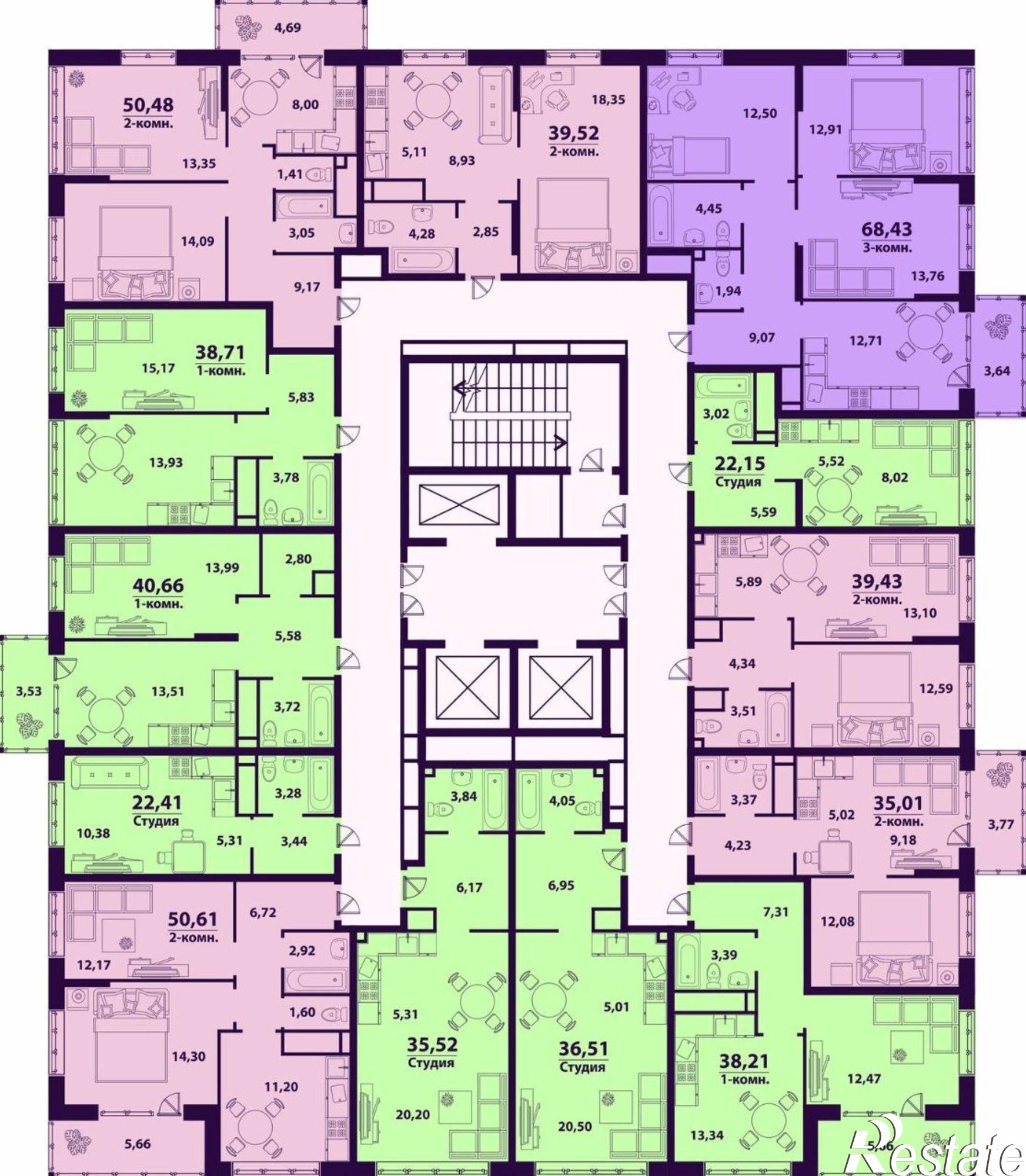 Купить квартиру за 2 532 330 рублей на Сиреневый проезд