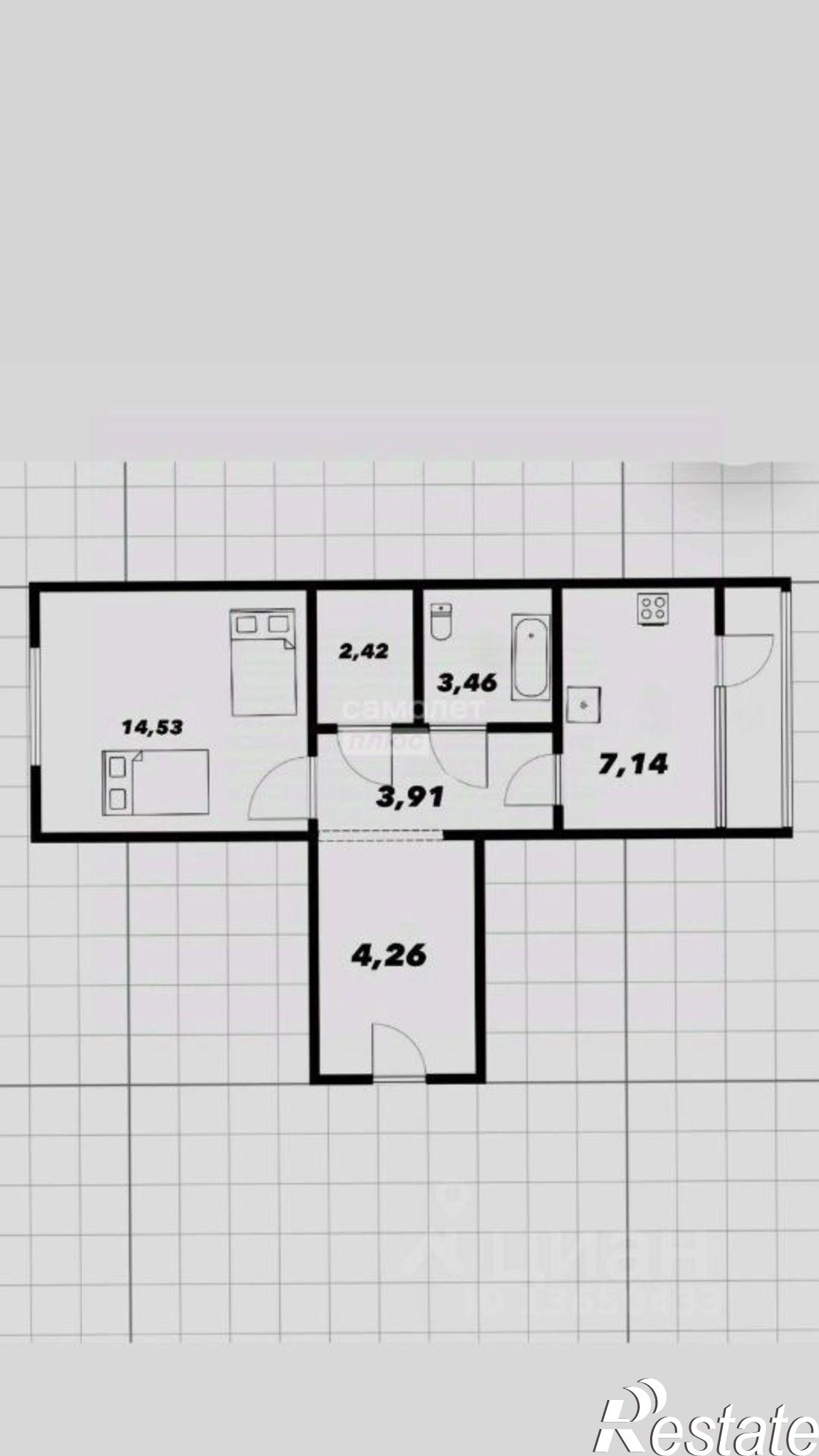 Купить квартиру за 3 000 000 рублей на Отрадная улица, 7