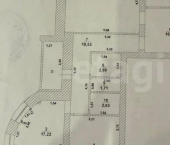 3-комн, 101кв м, этаж 3/9 улица Рябикова, 75