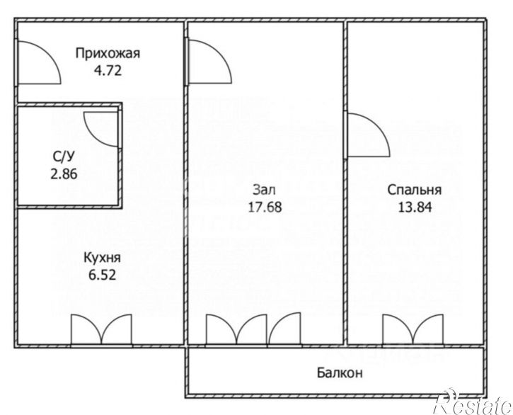2-комн квартира улица Карла Либкнехта, 14,  д. 14