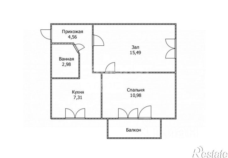 2-комн квартира ул Маяковского, 11,  д. 11