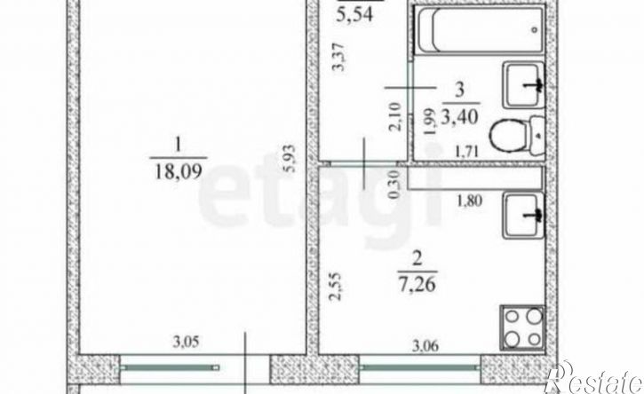 1-комн квартира улица Рябикова, 77,  д. 77