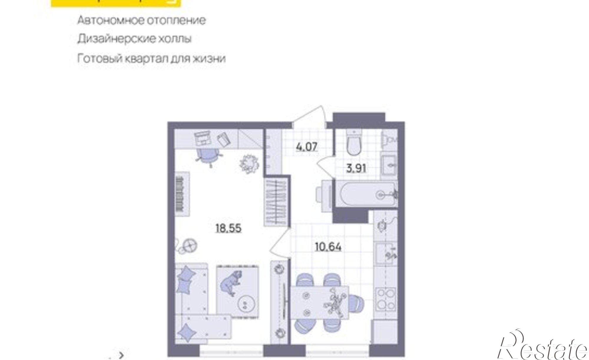 Купить квартиру за 5 971 080 рублей на ул Юго-Западная, 19