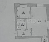 1-комн, 32кв м, этаж 1/3 проспект Нариманова, 84