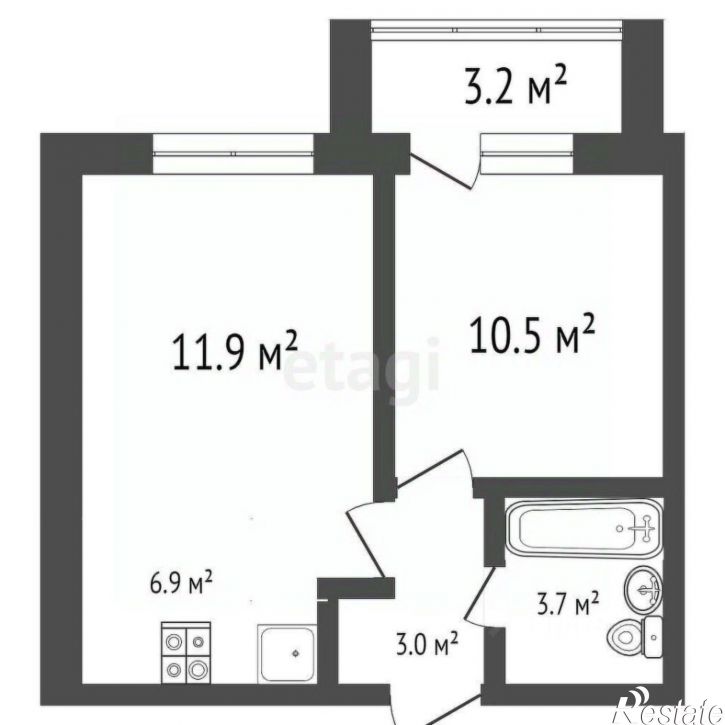 2-комн квартира Ульяновский проспект, 20,  д. 20
