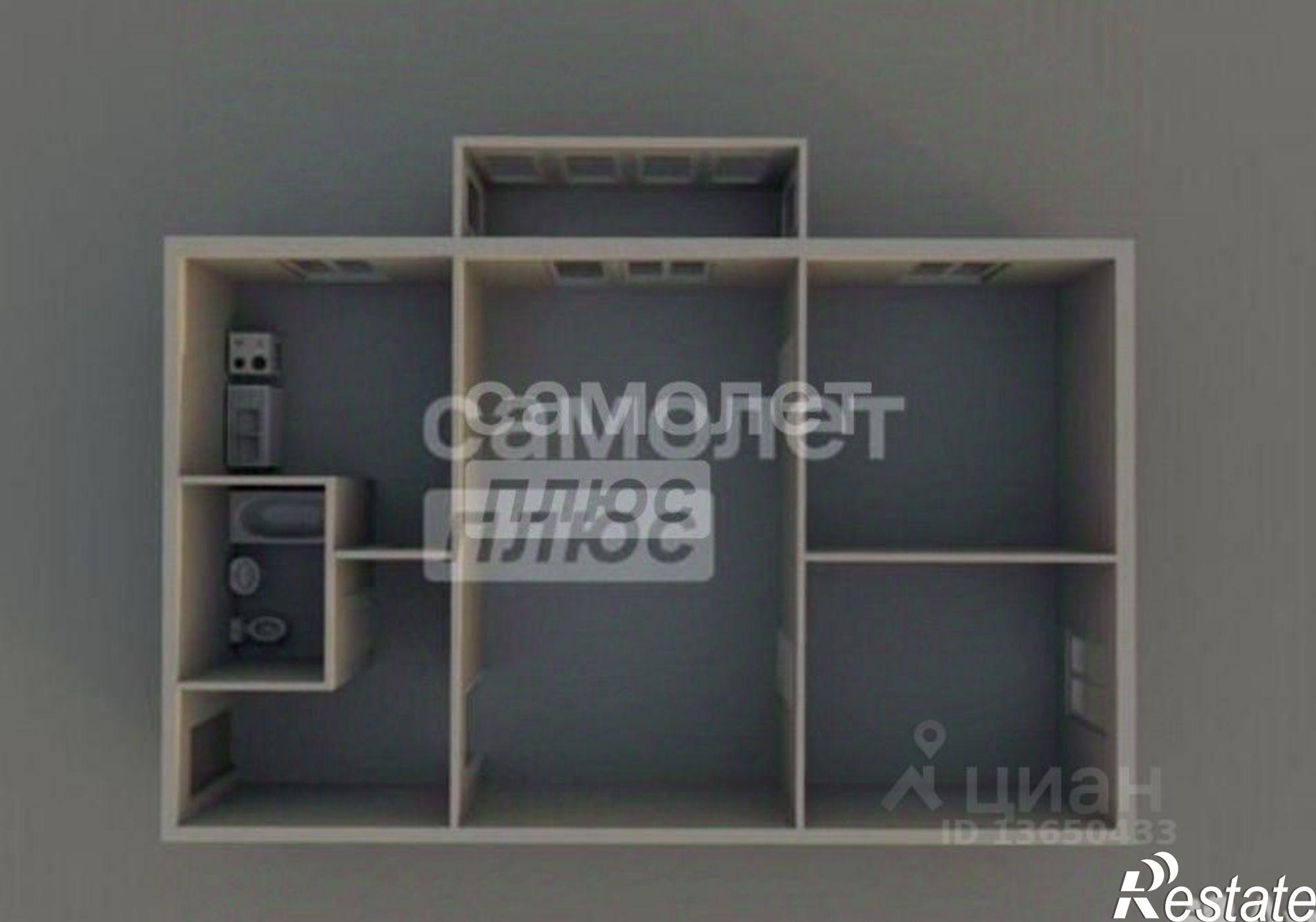 Купить квартиру за 2 798 000 рублей на улица Пушкарёва, 68