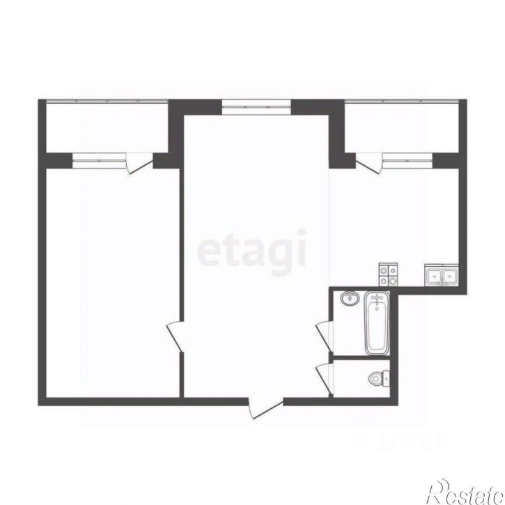 1-комн квартира ул Ульяны Громовой, 10А,  д. 10А