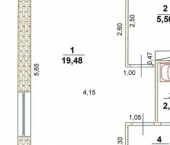 1-комн, 31кв м, этаж 1/5 Кузоватовская улица, 37
