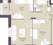 3-комн, 65кв м, этаж 6/9 ул Генерала Кашубы, 3