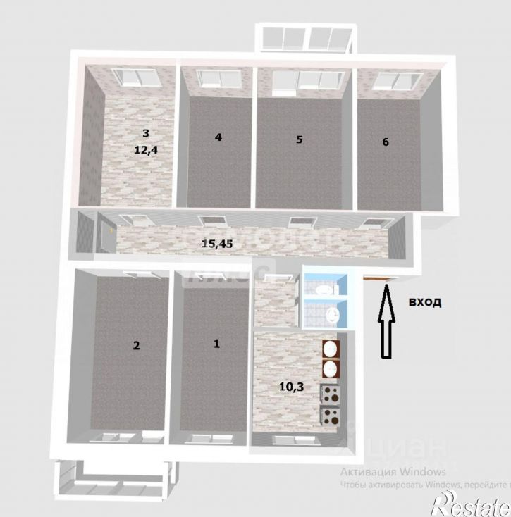 6-комн квартира улица Рябикова, 7,  д. 7