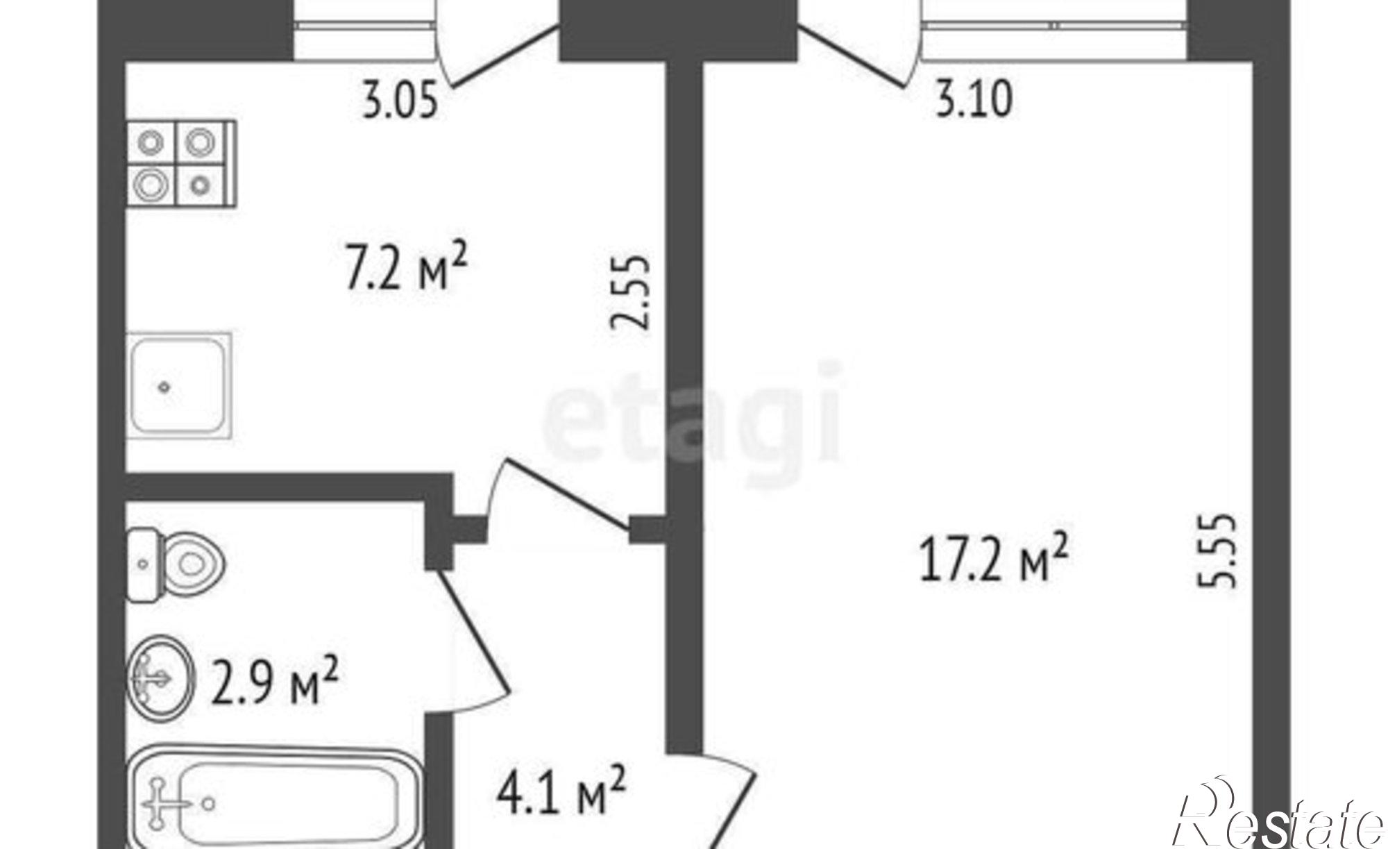 Купить квартиру за 2 950 000 рублей на улица Рябикова, 49