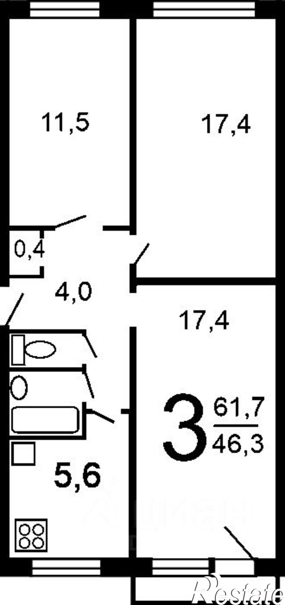 Сдать квартиру за 27 000 рублей на улица Пушкарёва, 66