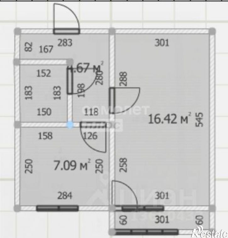 1-комн квартира ул Хрустальная, 19 Б,  д. 19 Б,  к. Б