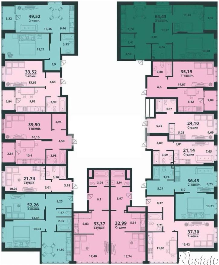 2-комн квартира в новом доме улица Аблукова, 28,  д. 28