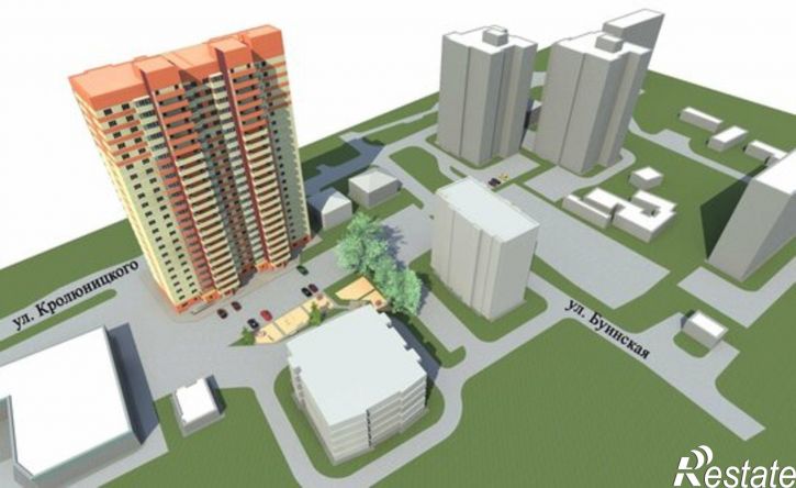 1-комн квартира улица Кролюницкого, 27,  д. 27