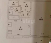 1-комн, 37кв м, этаж 5/9 Фестивальный бульвар, 10