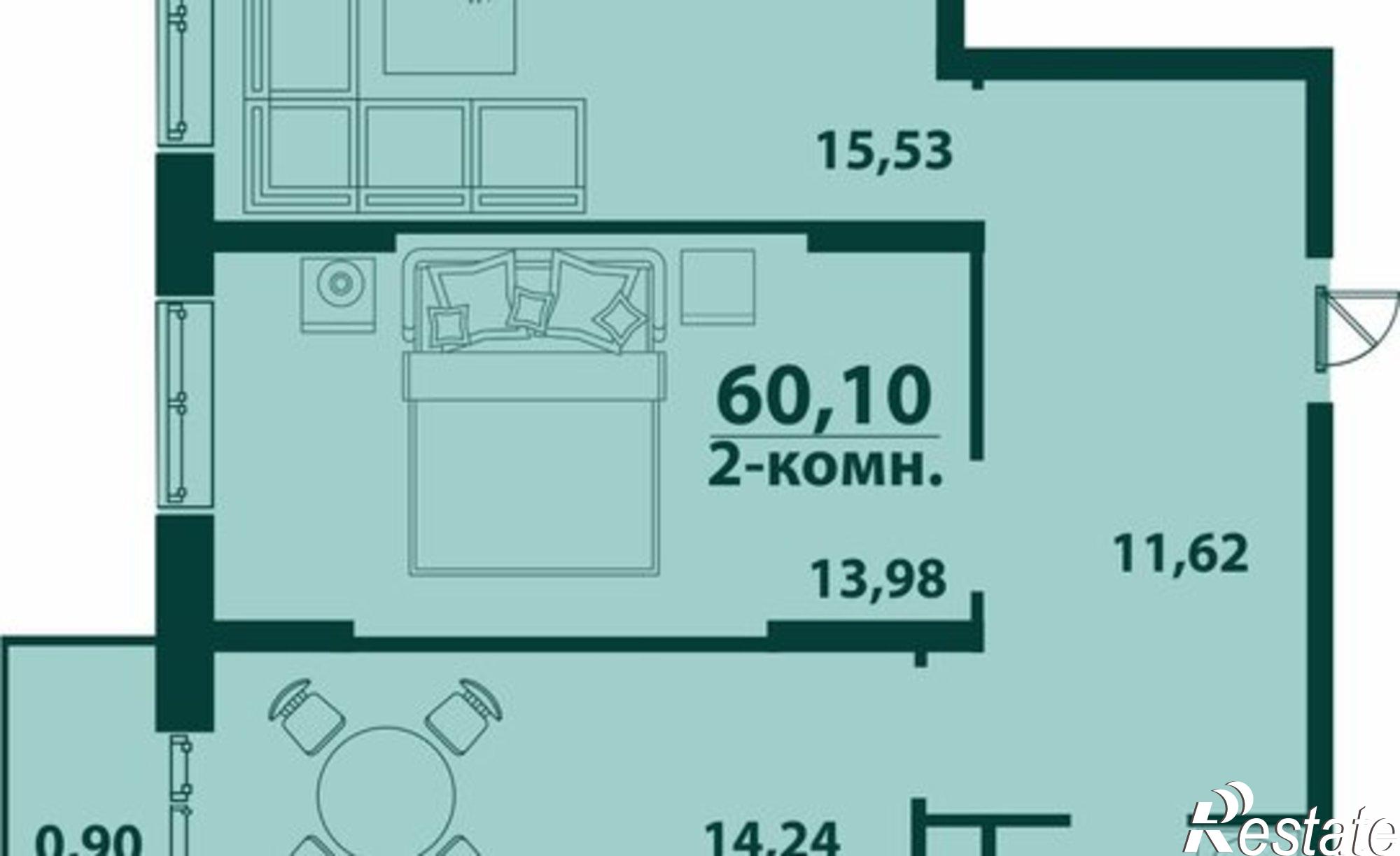 Купить квартиру за 8 415 400 рублей на ул Аблукова, 41 3