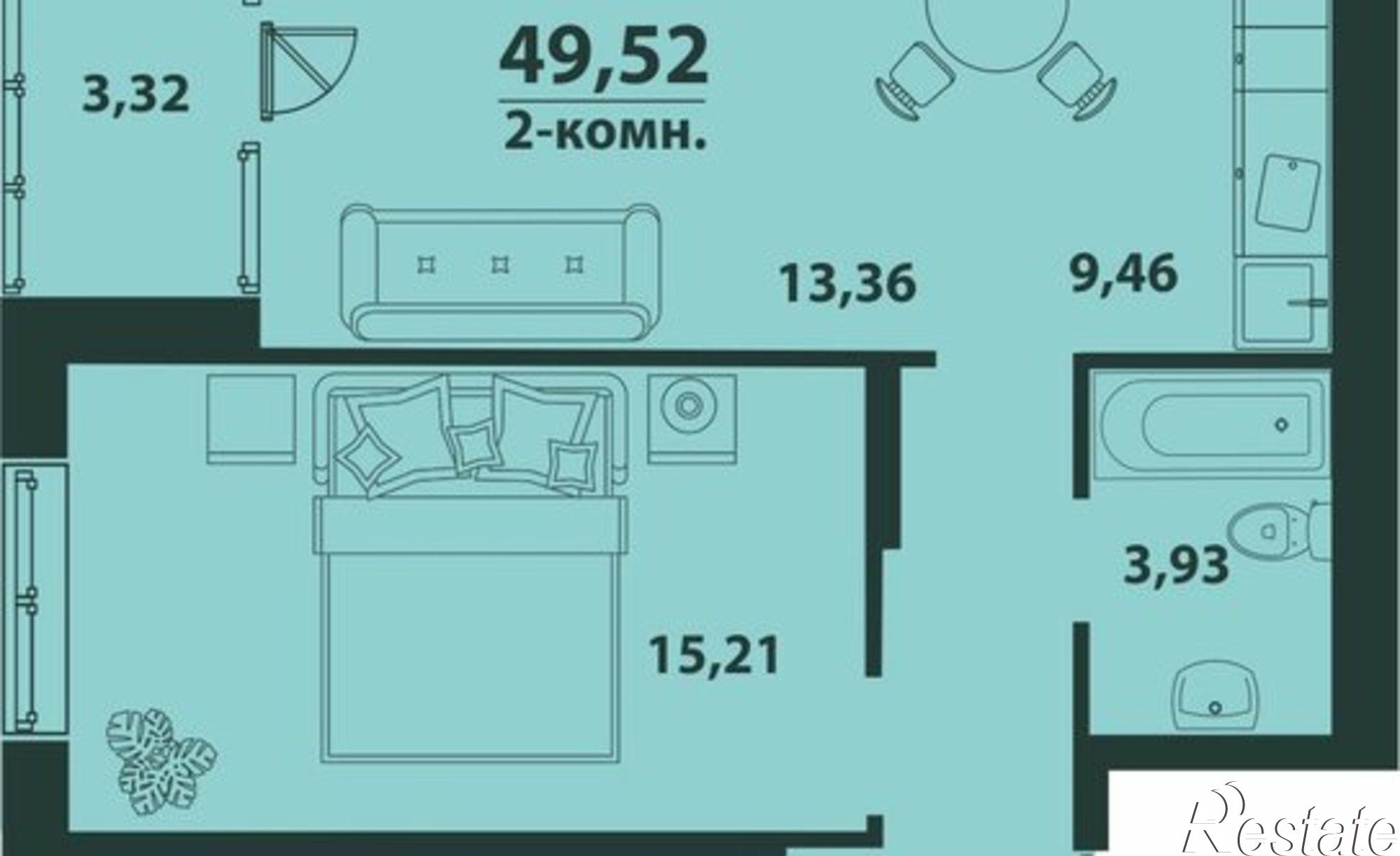 Купить квартиру за 7 428 000 рублей на улица Аблукова, 22