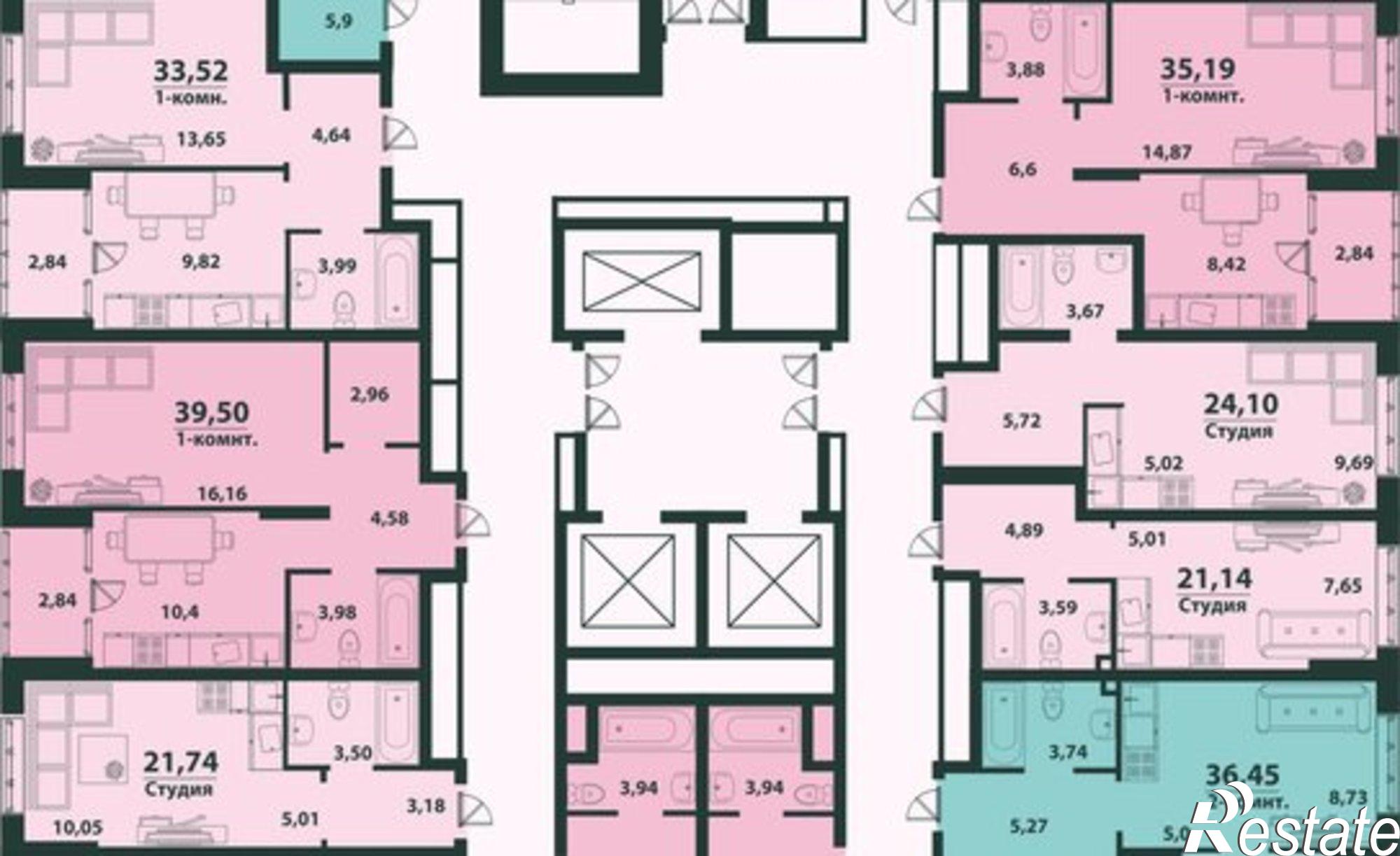 Купить квартиру за 7 428 000 рублей на улица Аблукова, 22