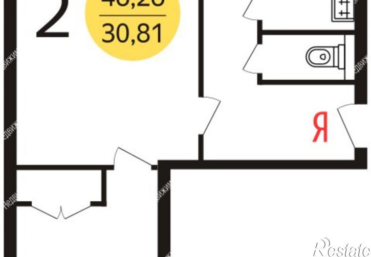2-комн квартира проспект Нариманова, 71,  д. 71
