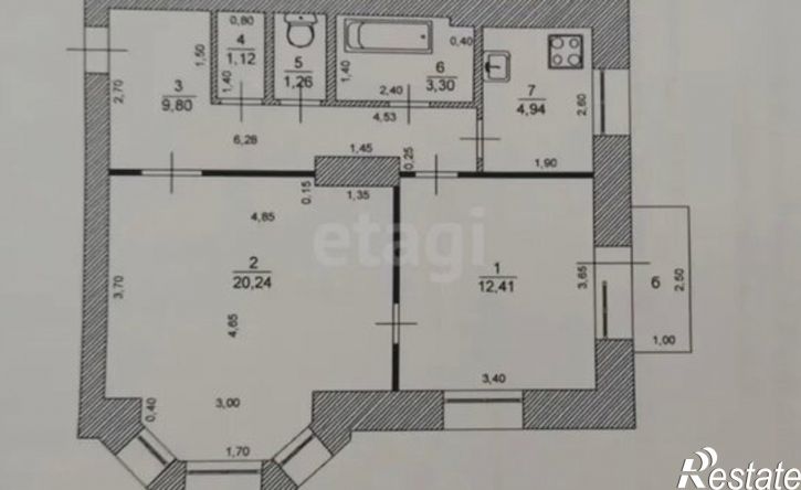 2-комн квартира Октябрьская улица, 16,  д. 16
