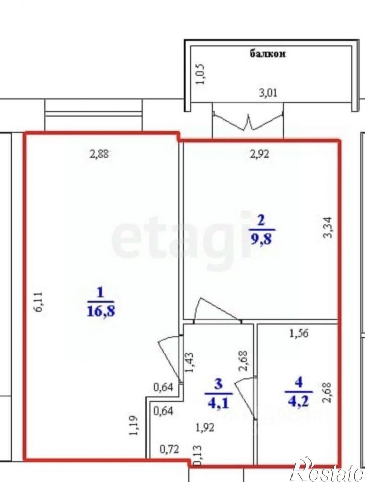 1-комн квартира проспект Авиастроителей, 22,  д. 22