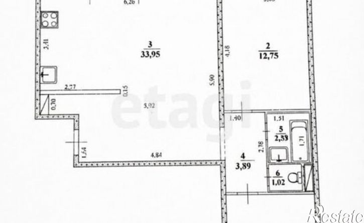 3-комн квартира ул Рябикова, 116,  д. 116
