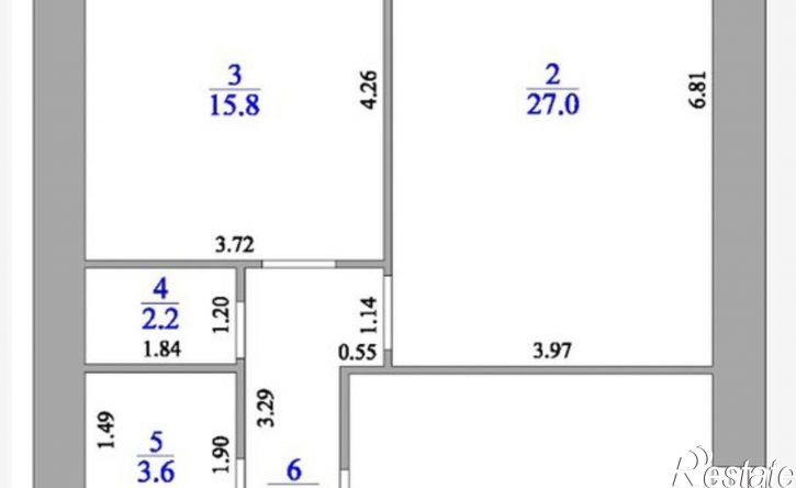 2-комн квартира проспект Нариманова, 128Б,  д. 128Б