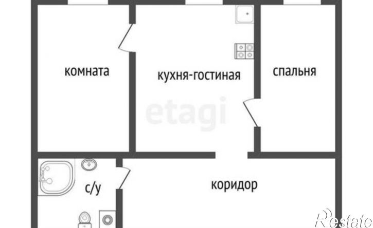 2-комн квартира ул Луначарского, 23В 1,  д. 23В 1,  к. 1