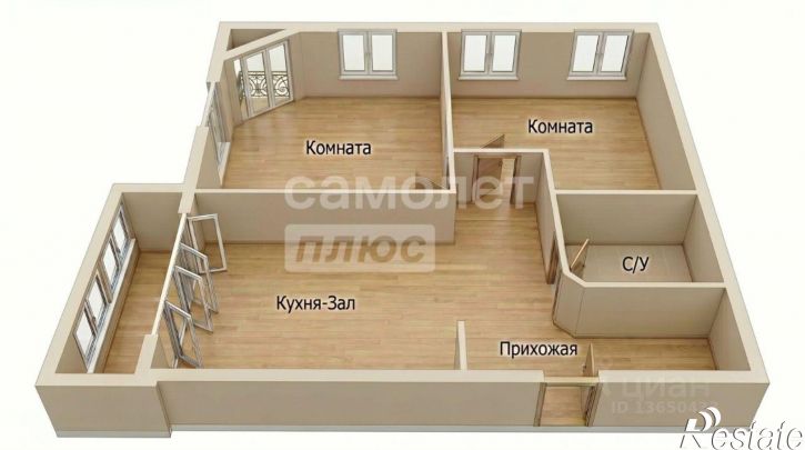 3-комн квартира ул Корюкина, 17,  д. 17
