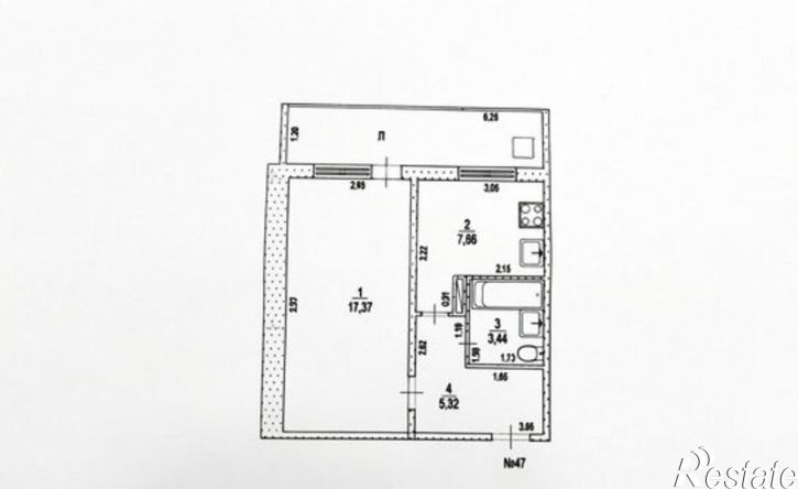 1-комн квартира ул Отрадная, 7,  д. 7