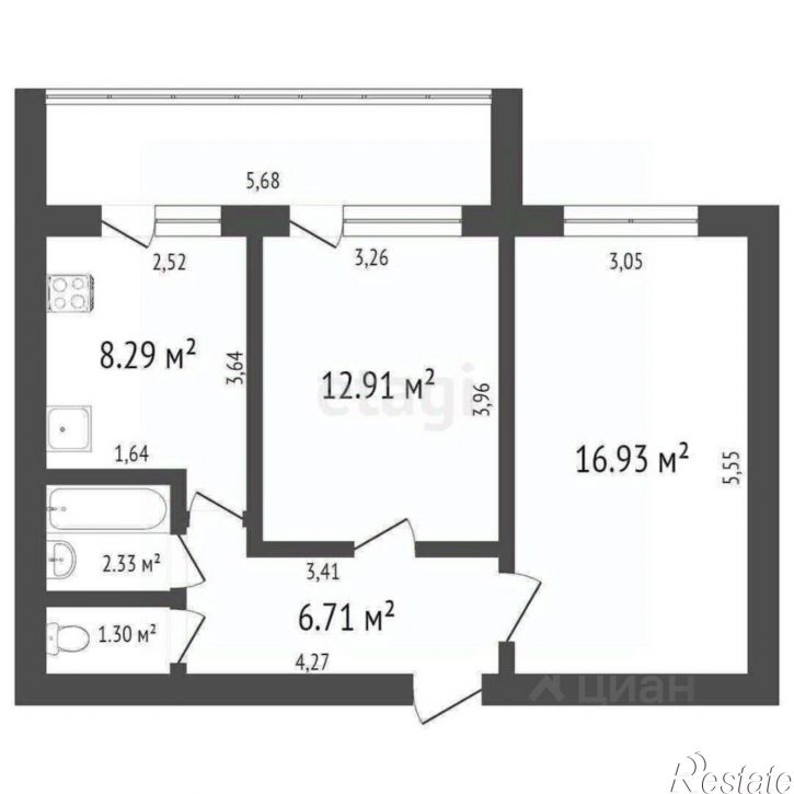 2-комн квартира Московское шоссе, 85,  д. 85
