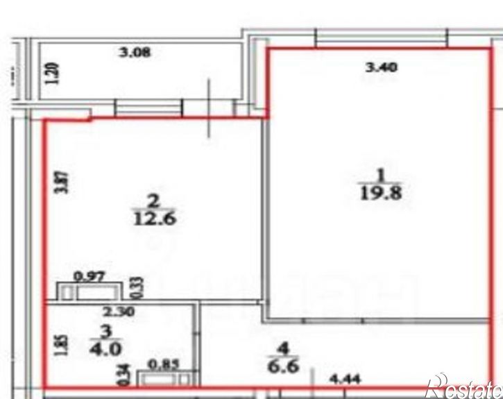 1-комн квартира пр-кт Генерала Тюленева, 6Б,  д. 6Б